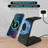 3 in 1 Magnetic Wireless Charger Station for Apple Devices with 30W QC3.0 Adapter 7.5W/15W Fast Charging for iPhone12/13/14/15/Pro/Pro Max/Plus/Mi...