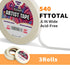 3 Pack White Artist Tape - Masking Artists Tape for Drafting Art Watercolor Painting Canvas Framing - Acid Free 0.6inch Wide 540FT Long Total...