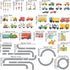 DECOWALL SG3-1404P1405 The Road and Cars Kids Wall Stickers Wall Decals Peel and Stick Removable Wall Stickers for Kids Nursery Bedroom Living Roo...