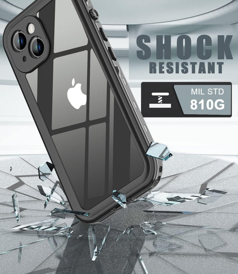 Design for iPhone 13 Waterproof Case, Full Body Shockproof Case for iPhone 13 Case with Screen Protector, Dust Proof Phone Case Cover for iPhone 1...
