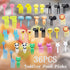 UOUYOO 36 Pcs Animal Food Picks for Kids, Cute Cartoon Animal Fruit Food Toothpicks,Reusable Lunch Picks for Kids Bento, Lunch Bento Box Picks for...