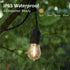 25 Pack Shatterproof & Waterproof S14 Replacement LED Light Bulbs 1W Equivalent to 10W, White Warm 2200K, Outdoor String Lights, Vintage LED Bulb,...