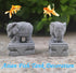 Fish Tank Decorations Asian Aquarium Foo Dogs Statue A Pair FengShui Elephant Ornaments for 10 Gallon or Smaller Fish Tanks & Pet Betta Fish Rest ...
