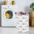LANGYASHAN Storage Bin, Canvas Fabric Collapsible Organizer Basket for Laundry Hamper,Toy Bins,Gift Baskets, Bedroom, Clothes,Baby Nursery (Full L...