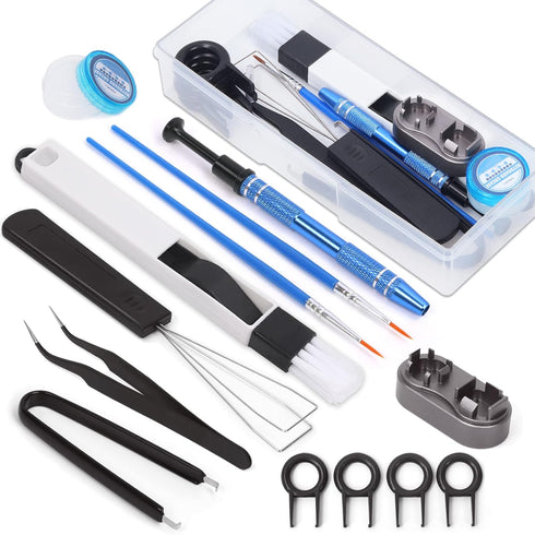 13Pcs Keyboard Lube Kit for Mechanical Keyboard Lube, Keyboard Tools Incl Cleaning Brush Lubrication Keycap Puller Switch Opener...