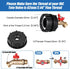 IBC Tote Adapter, 275-330 Gallon ibc tote fittings 2.44" Fine Thread Tote Valve Lead-Free Brass Hose Faucet Valve Tool with Ball Valve for Garden ...