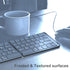 Foldable Bluetooth Keyboard - Portable Wireless Keyboard with Rechargeable Full Size Ultra Slim Folding Keyboard Compatible iOS Android Windows Sm...