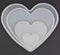 4Set Love Heart Shape Epoxy Mold - Size 18cm, 15cm, 10cm, 5.2cm DIY Resin Casting Silicone Mold (Not Deep Heart)...
