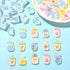 LiQunSweet 50 Pcs Water Cup Shape Cow Carrot Rabbit Monkey Pig Panda Cat Chick Bear Flatback Bottle Beads for Phone Case Earrings Keychains Access...