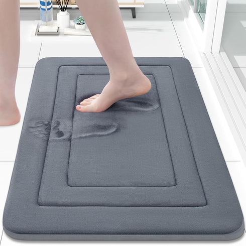 Arotive Memory Foam Bathroom Rug Mat 30x20, Ultra Soft and Absorbent Bath Mat, Machine Wash Dry, Comfortable Bath Rug Carpet for Bathroom Floor, T...