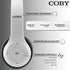 Coby Bluetooth Headphones, Wireless Headphones with Mic Built-in, AUX, Hands-Free Calling | Over-The-Ear Foldable Headset, Rechargeable | 5-HR Pla...