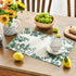 Artoid Mode Eucalyptus Leaves Summer Placemats for Dining Table, 12 x 18 Inch Spring Seasonal Holiday Rustic Vintage Washable Table Mats Set of 4 ...