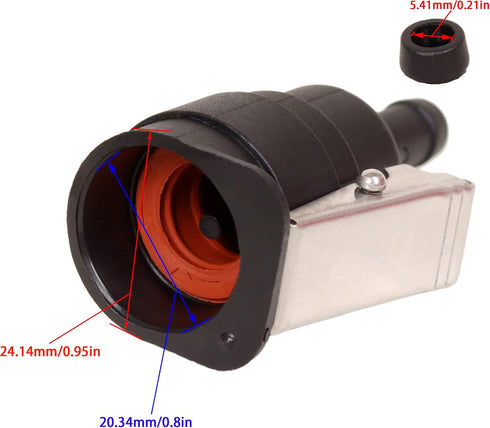 Boat Motor 65750-94404 Fuel Line Hose Connector for Suzuki Outboard Engine DT4-DT140, 5/16’’(8mm), fit Sierra 18-80418, Internal ID:13mm, Engine S...