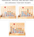 Wooden 4 in a Row Game - Classic Strategy Game for Adults Children-Connecting 4 Same Color Connection Rows- Travel Game Family Checkerboard Game T...