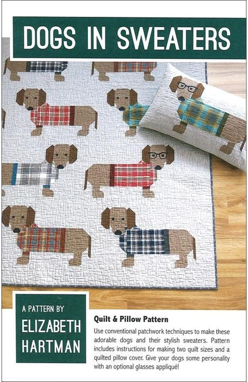 Elizabeth Hartman Ptrn Dogs in Sweaters Pattern...
