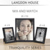 Langdon House 8x10 Picture Frame Set (Black, 4 Pack), Sleek & Classic, Fabulous Black 8x10 Frames, Swivel Tabs, Table Top Easel and Wall Hanging H...