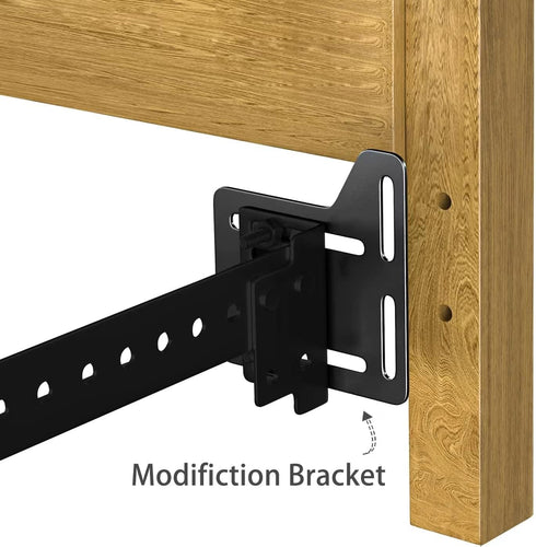 2Pcs Bed Frame Conversion Kit,Bed Frame Adapter Bracket,Heavy Duty Bed Modification Plate, Headboard Brackets for Metal Bed Frame, Headboard Attac...