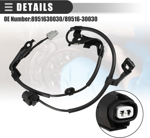 Motoforti Front Left ABS Sensor Wheel Speed Sensor, for Lexus IS 350 2006-2013, Metal, No.8951630030/89516-30030, Black...