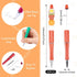 Beadthoven 20pcs Plastic Beadable Pen, Bead Ballpoint Pen Shaft Black Ink Bead Pens for DIY Pen Decorations Supplies Office School Halloween (Oran...