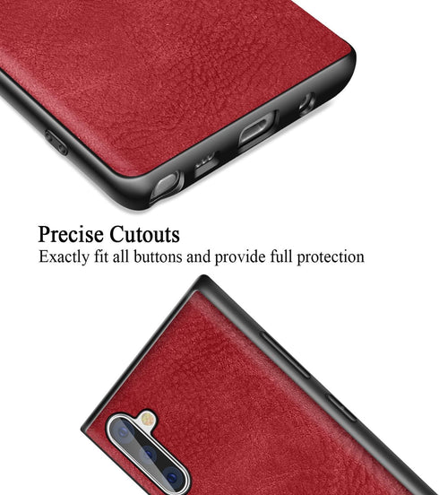 SALAWAT Galaxy Note 10 Case, Slim PU Leather Vintage Shockproof Phone Case Cover Lightweight Premium Soft TPU Bumper Hard PC Hybrid Protective Cas...