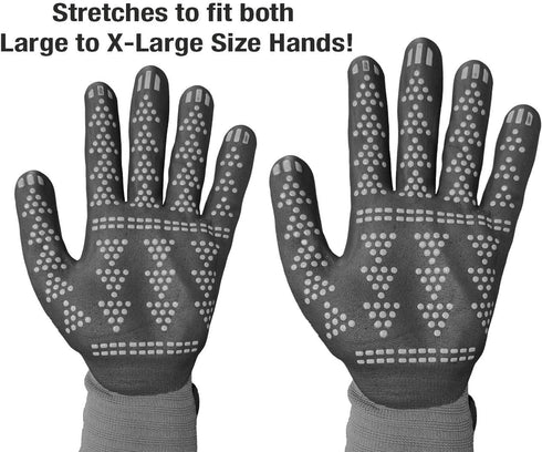 Advanced Max Grip 3 Pack Gloves, Gray...