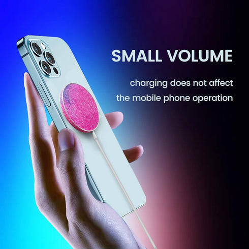 Wireless Charger 15W Max Bling MagSafe Charger Pad Type C Cable | Qi-Certified iPhone 13/14/12/SE/11/X/XR, AirPods; Galaxy Note S21/S20/S10/S9,(No...