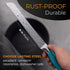Orblue Serrated Bread Knife Ultra-Sharp Stainless Steel Professional Grade Bread Cutter - Cuts Thick Loaves Effortlessly - (8-Inch Blade with 5-In...