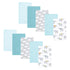 Hudson Baby Unisex Baby Flannel Burp Cloth 10pk, Teal Elephant, One Size...