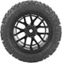 RC Tires, 4Pcs RC Truck Wheel Rubber Universal Truck Wheel Hex Wheel Rims Mesh Shape for 1:14 1:16 1:18 Car Model Accessory...