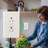 15Amp GFCI Outlet,1pack,125V 60Hz,Tamper-Resistant GFI Receptacle with LED Indicator,Meet UL2018,Ground Fault Protection Outlet for Bedroom,Parlor...