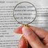 5X Magnifying Glass Pendant 1.6" Glass Lens Dia. and 35" Alloy Necklace (Silver)...