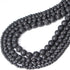 Bymitel 6mm Natural Lava Round Beads Gemstones Genuine with 210pcs DIY Jewelry Making Unisex (6mm 210pcs, Black Lava)...