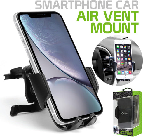 Car Air Vent Phone Holder, Phone Mount for Car Vent, Cell Phone Holder Car Hands Free Cradle in Vehicle Mount Fit for Smartphone, iPhone, Cell Pho...