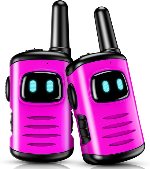 Kids Walkie Talkies Toys for Girls: comedyfun Mini Robots Walkies Talkies 2 Pack Birthday Gifts for 3 4 5 6-8 Year Old Girls Toys for 4 5 6 7 8-10...