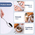 HANSGO 6PCS Stainless Steel Teaspoons, Dessert Spoons Silverware Spoons for Home Kitchen Restaurant, Square or Round Handle...
