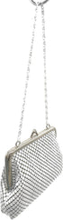 XXX-Small Women clutch metal mesh purse Hand strap carry for Party Cocktail Prom Wedding Banquet...