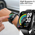 2 Pack Protective Case Compatible with TOZO S3 Smart Watch Screen Protector, Hard PC Bumper Cover Built-in Tempered Glass for TOZO S3 1.83” Watch ...