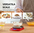 NUTRI FIT Ultra Slim Food Scale Digital Kitchen 1g Increment Measure in lb oz ml High Precision Weight in Grams and oz for Coffee Making, Meal Pre...