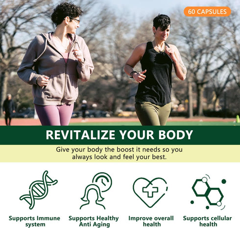 Astragalus Root Organic Extract 650mg, Schisandra Berries, Ligustrum Berry, 80% American Ginseng, Immune system Antioxidants Supports, Healthy Agi...