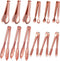 12 Pieces Tongs for Serving Utensils Mini Serving Tong Stainless Steel Appetizer Tongs Ice Sugar Tong Food Tong Cooking Tong for Salad Kitchen Buf...