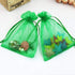 100pcs 4x6 inch Gifts Wrap Bags Green, Organza Sheer Fabric Bulk, Drawstring Reusable Recycled Pouch for Baby Shower Favor, Craft Business, Beach,...