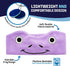 CozyPhones Over The Ear Headband Headphones - Kids Headphones Volume Limited with Thin Speakers & Super Soft Fleece Headband - Purple Frog......