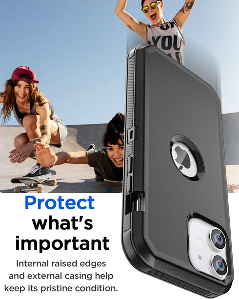 AICase for iPhone 11 Case,Heavy Duty Drop Protection Full Body Rugged Shockproof Military Protective Tough Durable Cover for iPhone 11 6.1"_12...