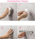 YYaaloa 2Pack of Wall Hooks Coat Hat Hook White Rack with 6 Hooks Key Hanger Clothes Holder Coffee Mug Holder Kitchen Bathroom Housekeeper Home Or...