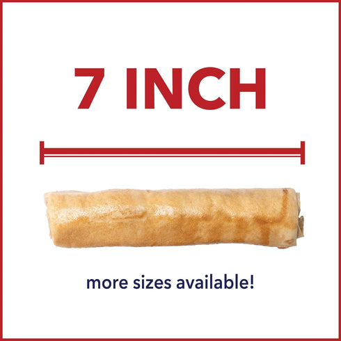 Pet Factory American Beefhide 7" Rolls Dog Chew Treats - Chicken Flavor, 4 Count/1 Pack...