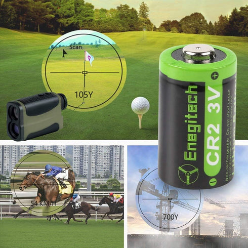 CR2 3V Lithium Battery, 3 Volt DLCR2 Battery for Golf Rangefinder Baby Monitor Funifilm Instax Alarm System Flashlight Non-Rechargeable (4 Pack)...