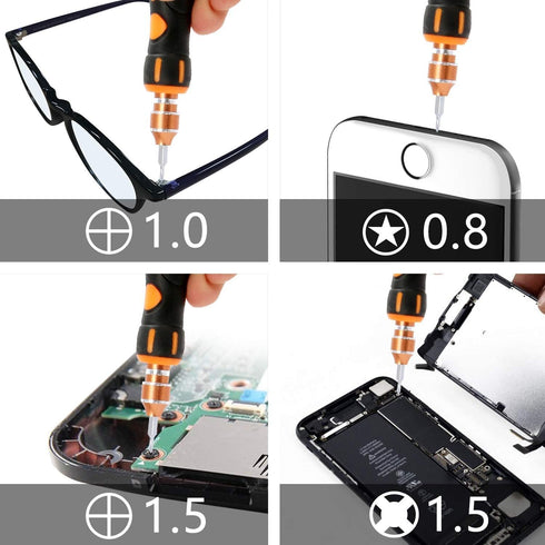 Small Screwdriver Set, JAKEMY 36 Magnetic Bits Precision Screwdriver Repair Tool Kit Comes with Opening Tool and Tweezer for Laptop, iPhone, MacBo...