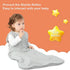 Baby Sleep Sack 6-12 Months Sleeveless Infant Wearable Blanket Comfy Soft Lightweight 2-way J-shaped zipper Swaddle Transition Sleeping Bag 1.0 TO...