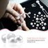 TOAOB 13000pcs White Flat Back Pearl Beads Half Round Imitation Pearls 2mm to 10mm Assorted Sizes Plastic Gem Pearls for Crafts Nails Phone Shoes ...