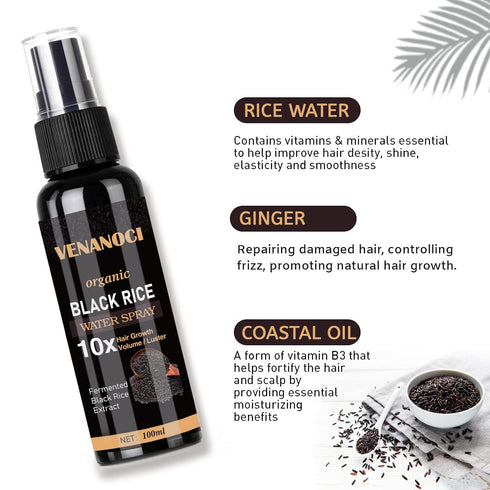 Venanoci Hair Growth Serum, Rice Water Spray for Women & Men Treatment For Hair Loss, Damaged Dry Hair, Hair Regrowth for Thicker Longer Fuller Ha...